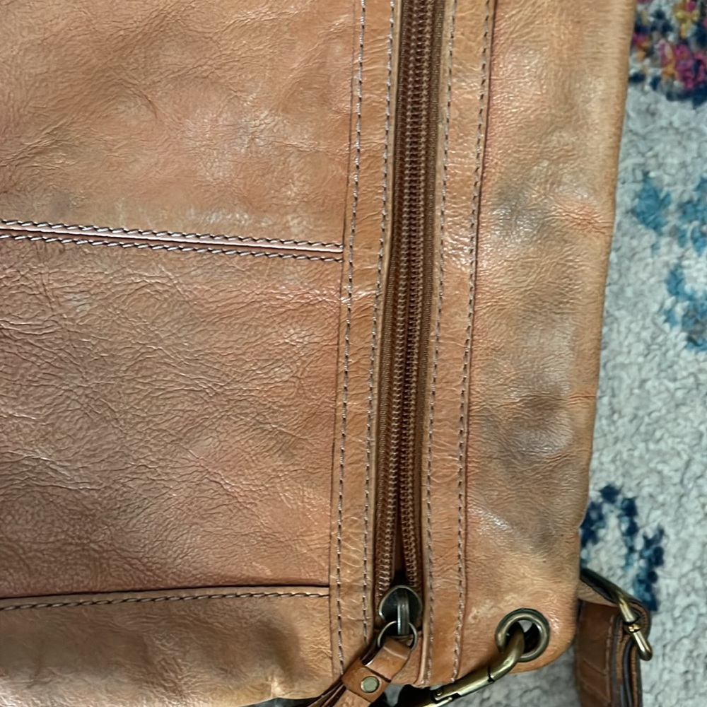 Fossil Crossbody Bag Camel Color - image 5